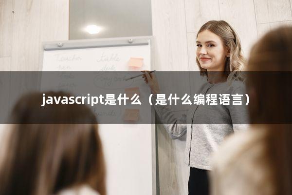 javascript是什么（是什么编程语言）