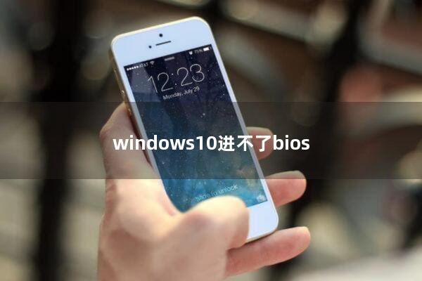 windows10进不了bios