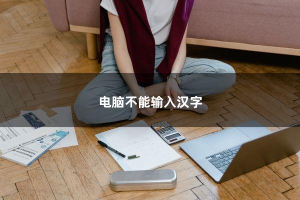 电脑不能输入汉字