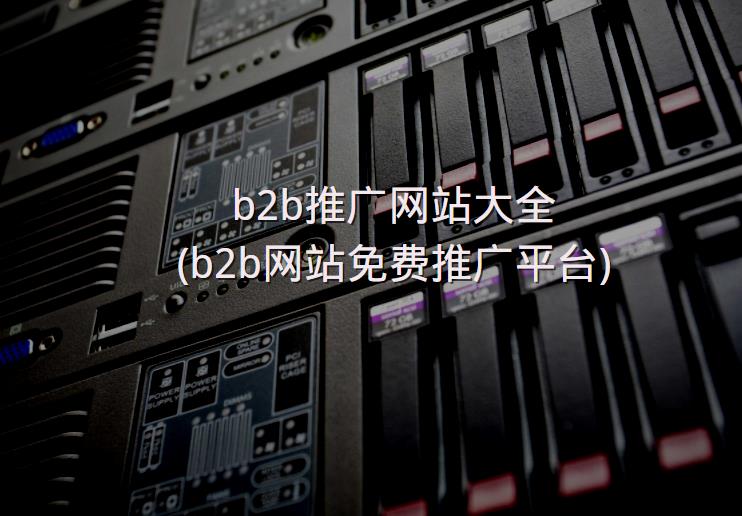 b2b推广网站大全 (b2b网站免费推广平台)