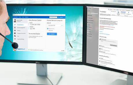 专业 IT 人员可选择 TeamViewer 为客户提供即时远程支持